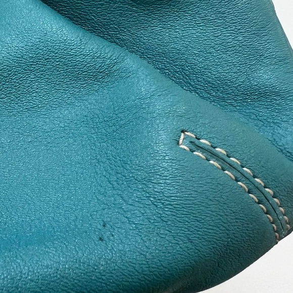 Coach Ergo Kiss Lock Teal Hobo - Picture 7 of 11